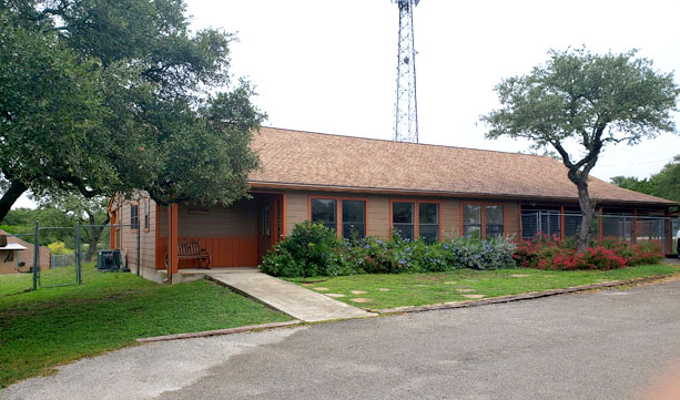 Front view of the main building